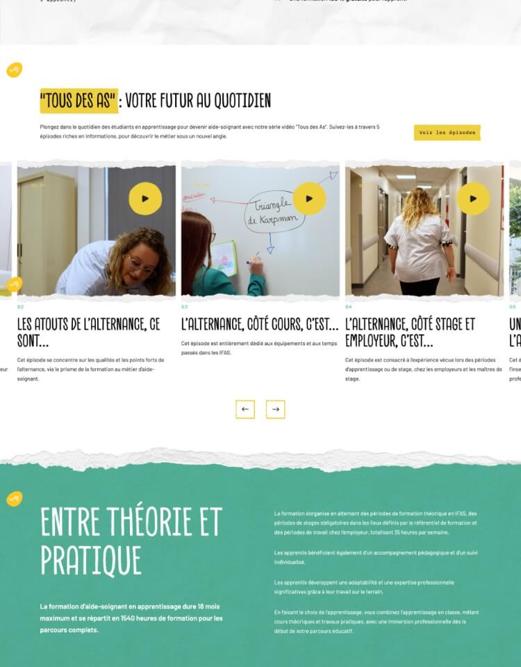 Capture d'écran du site ARS