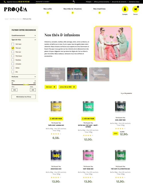 Capture d'écran du site Proqua