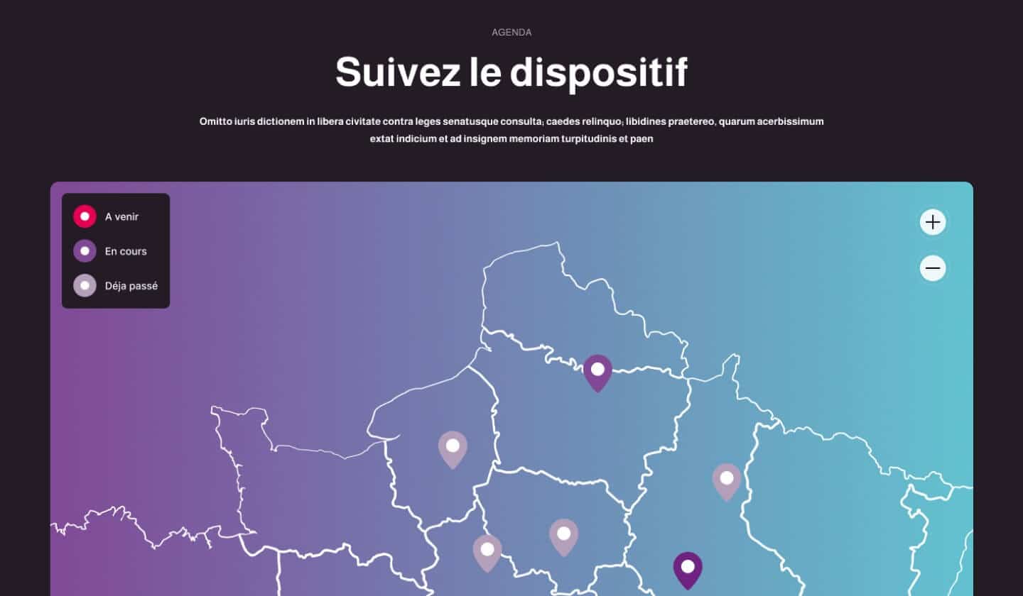 Capture d'écran du site internet La Fabrique 4.0