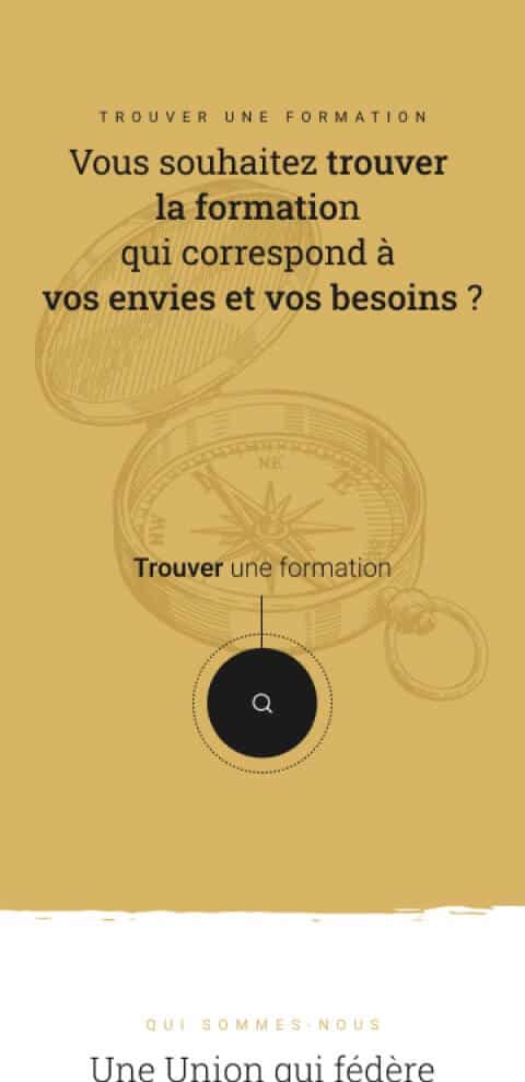 Capture d'écran du site internet MFR