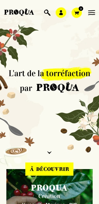 Capture d'écran du site Proqua