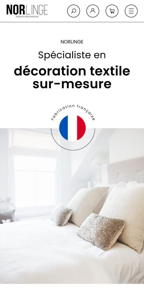 Capture d'écran du site Norlinge