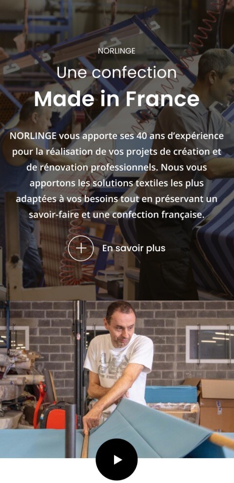 Capture d'écran du site Norlinge