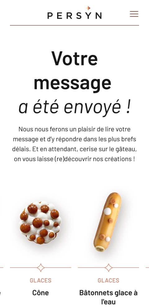 Capture d'écran du site internet de Persyn