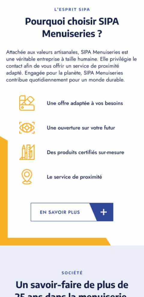 Capture d'écran du site internet SIPA