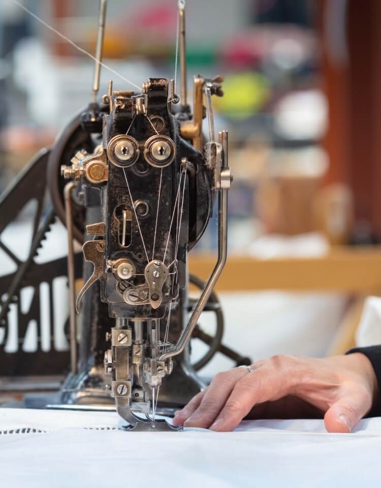 Photo d'une machine à coudre