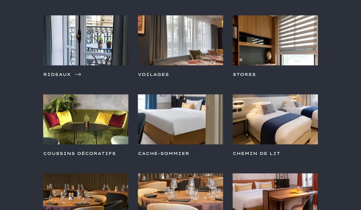 Capture d'écran du site internet Verso Atelier