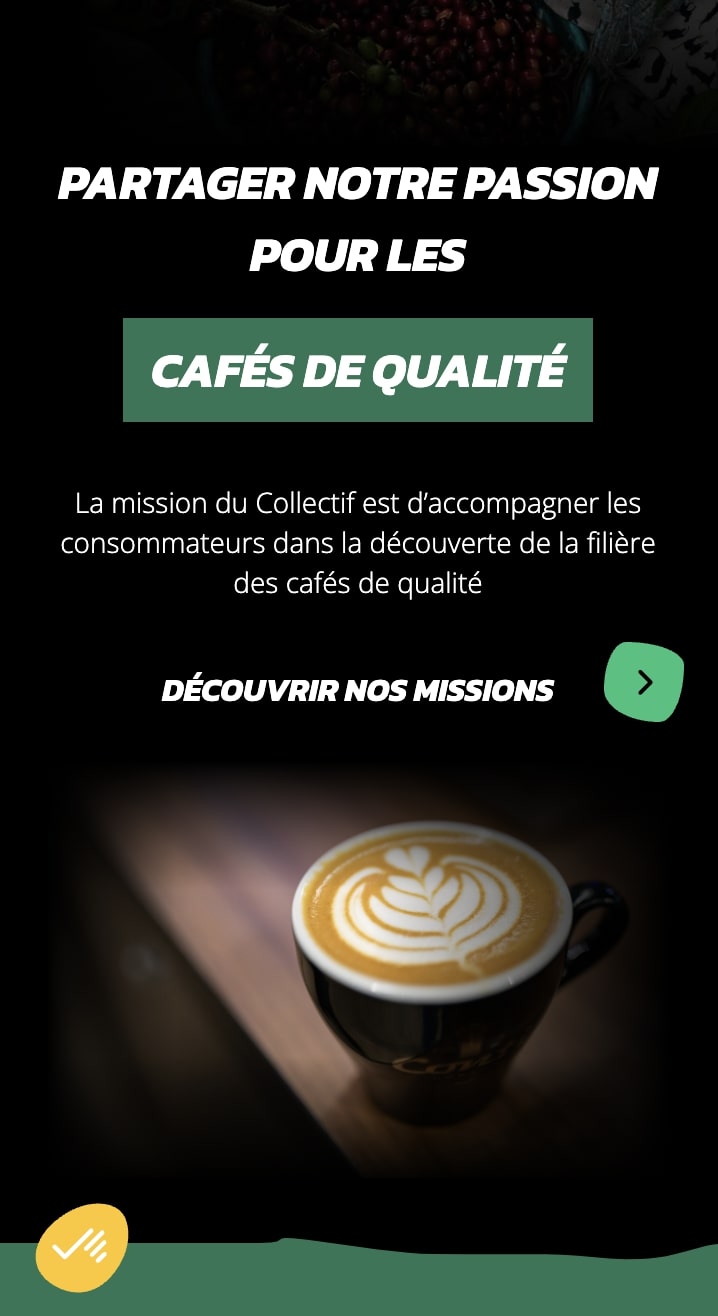 Capture d'écran du site Collectif Café