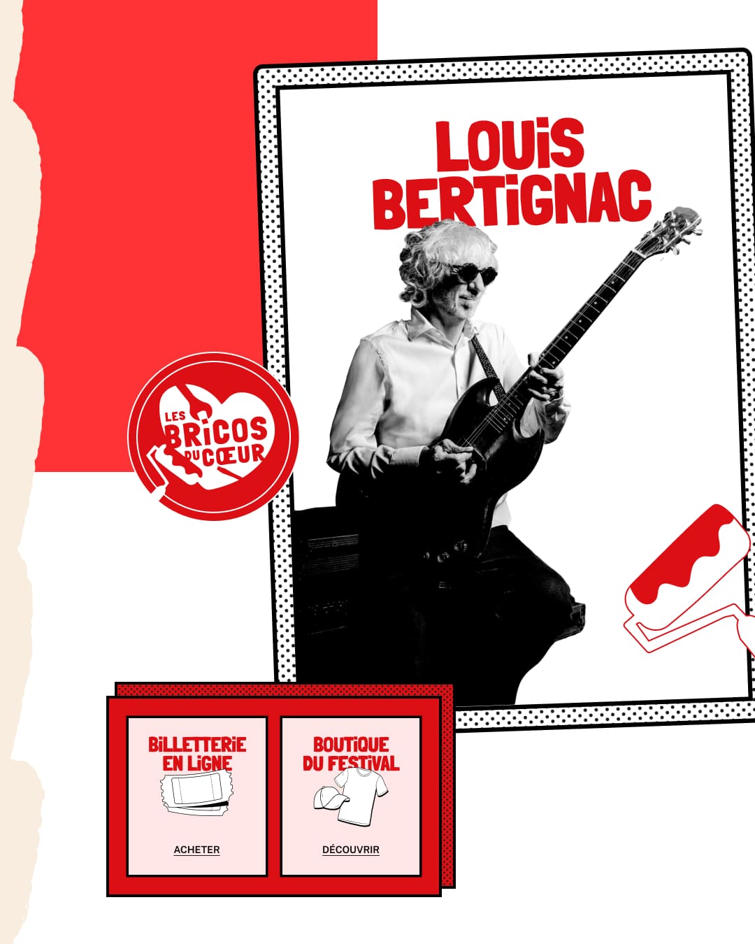 page sites festival bricos - louis bertignac